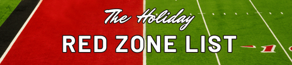 The holiday red zone list